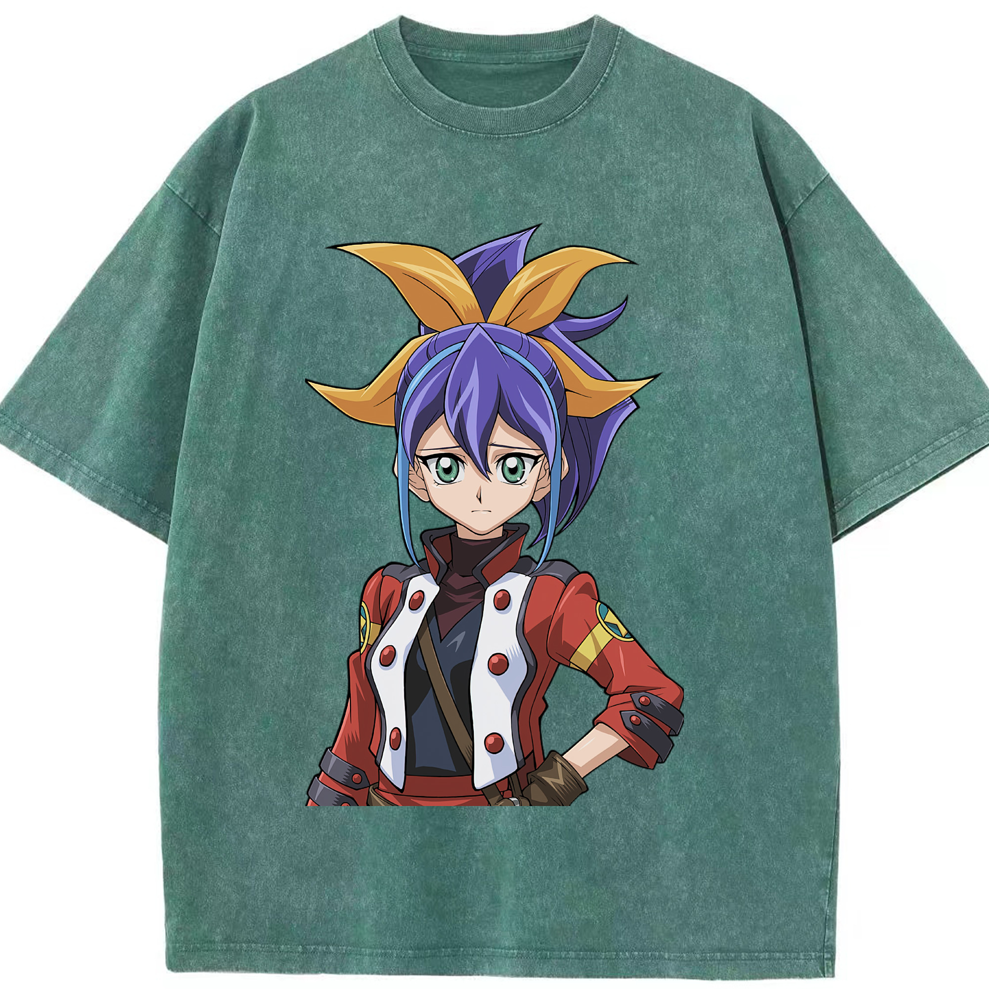 （画像用） 遊☆戯☆王 Yu-Gi-Oh! 綿100% ヴィンテージ風 半袖Tシャツ（フロントプリント）